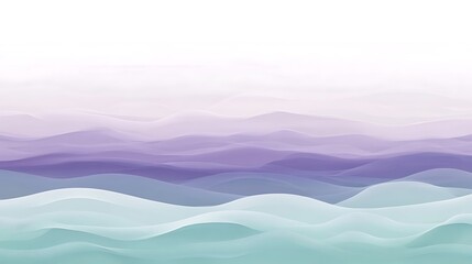 Abstract Pastel Waves Flowing Landscape
