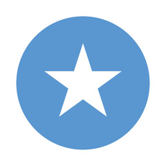 Flag of Somalia. Somalia circle flag logo icon computer vector illustration design