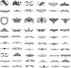 Classic Vintage Vectors Bundle in Black Color for Retro Designs, Logos, Illustrations, and Timeless Graphics