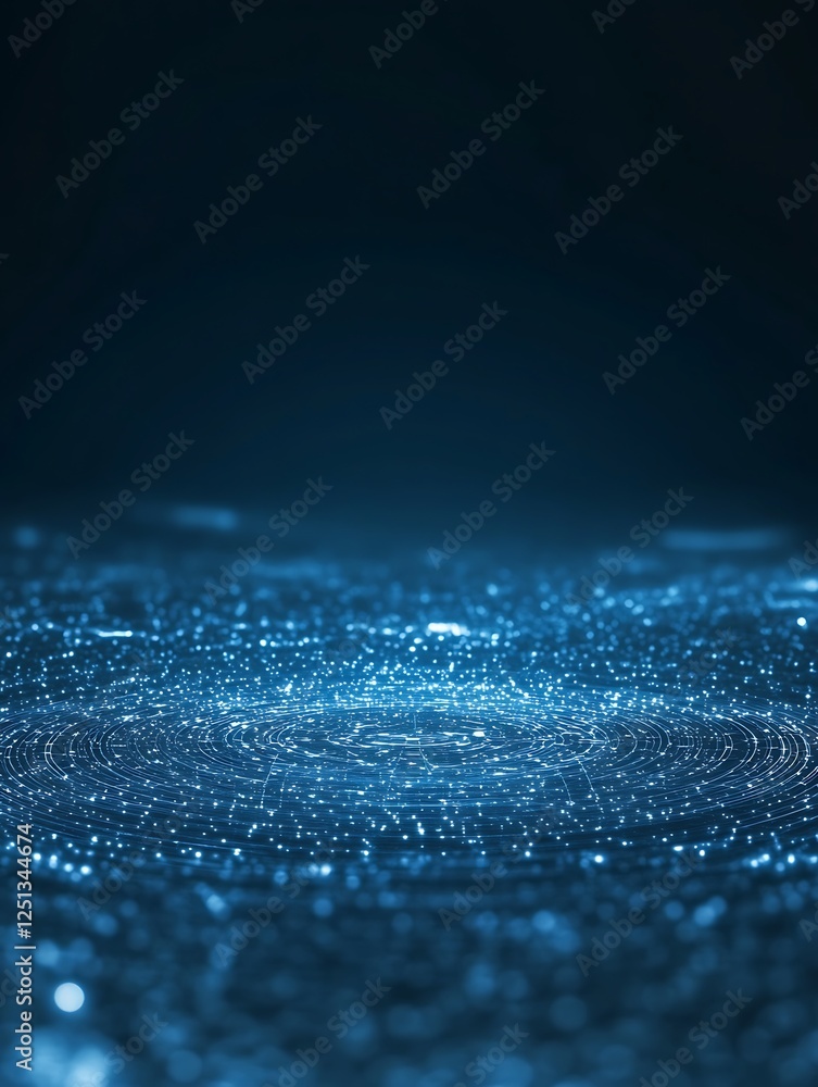 Leinwandbilder ai-powered network defense system image showcasing glowing technology and advanced security features