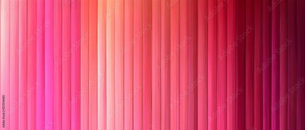 Poster a vibrant gradient of vertical lines in varying shades of pink, creating a dynamic and uplifting vis