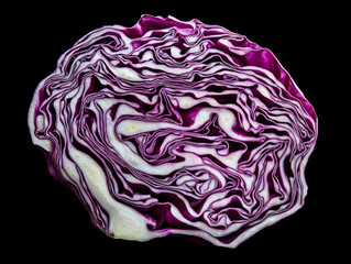 Red Cabbage Art: Thinly Sliced (Variant 1)