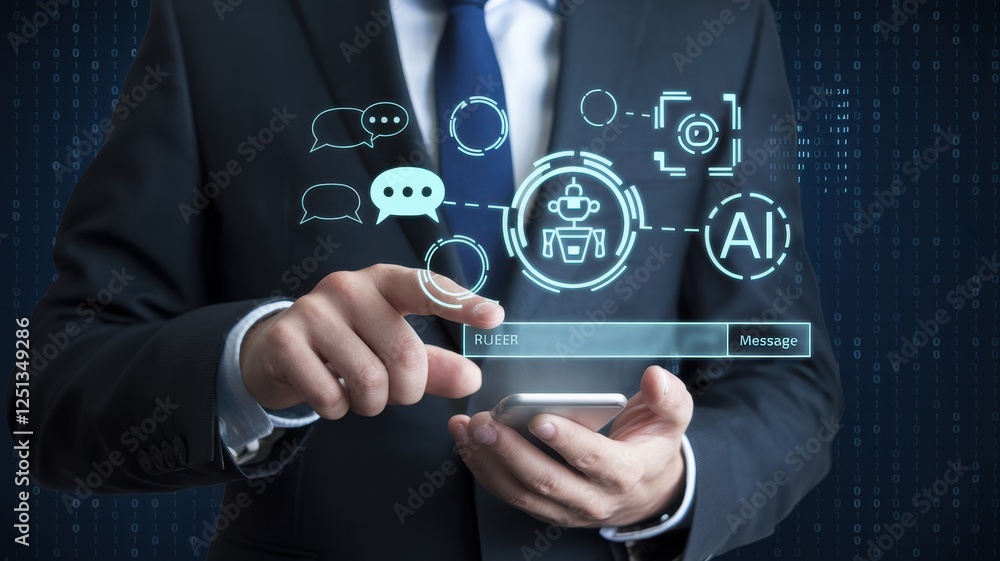 Poster ai-powered chatbot interface: seamless communication