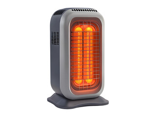 Cylindrical Electric Space Heater With Glowing Tubes