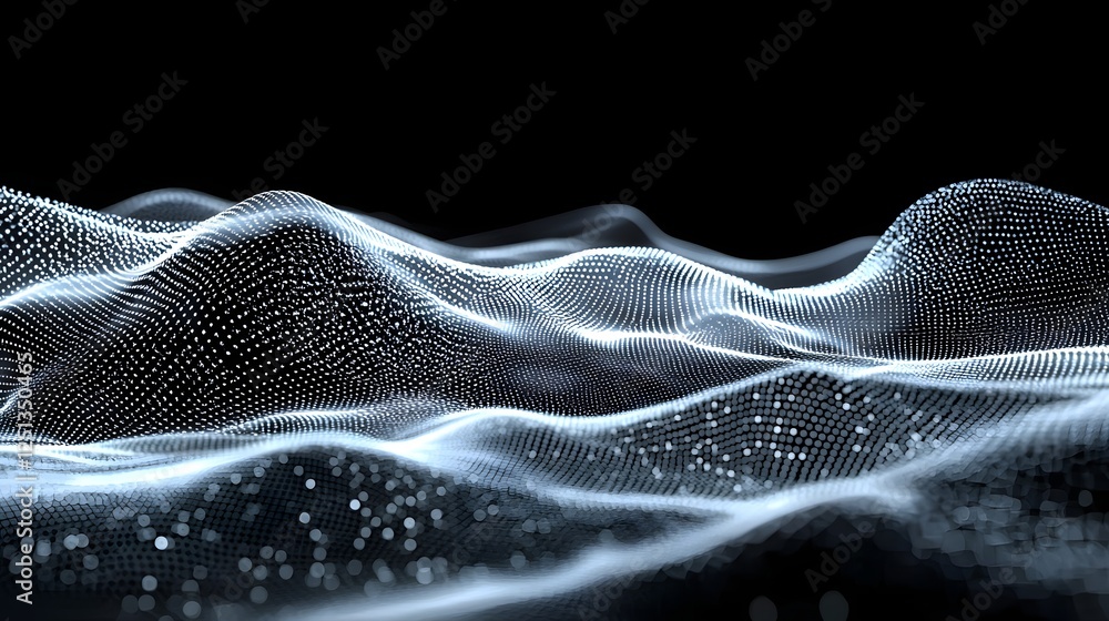 Poster captivating digital landscape of an intelligent neural network system illustrating the power of inte