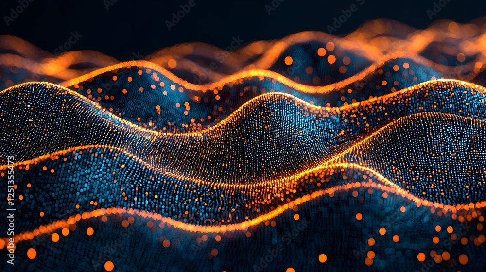 Poster conceptual brain visualization with glowing neural pathways digital connections and real time data f