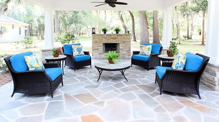 Outdoor patio lounge set