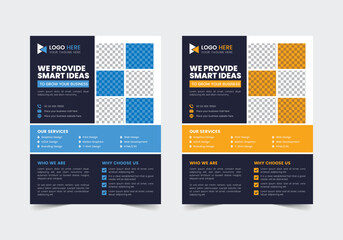 Company Business Flyer Template | CMYK | US Letter | Print Ready | 0.125 Bleed