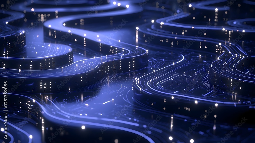 Aufkleber captivating abstract visualization of the boundless creativity and technological innovation driving 