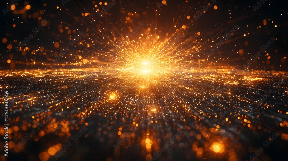 Poster captivating futuristic visualization of ai s transformative creative potential through dynamic neura