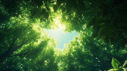 Rainforest Canopy: Lush Tropical Sunlight (Variant 3)