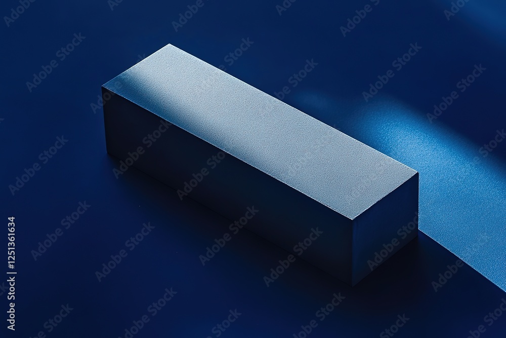 Poster abstract blue rectangular shadow: modern geometric design element. perfect for minimalist background