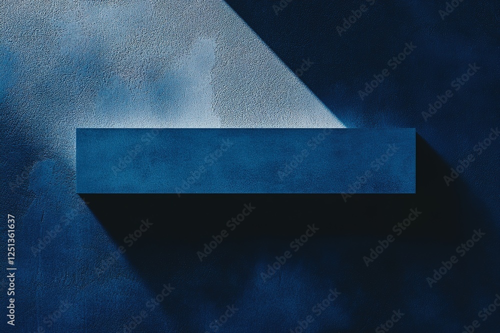 Poster abstract blue rectangular shadow overlay: modern design element for digital projects, websites, pres
