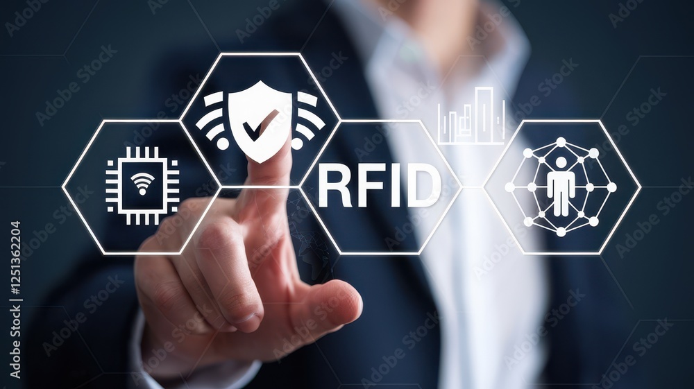 Poster rfid technology: secure data and network connectivity