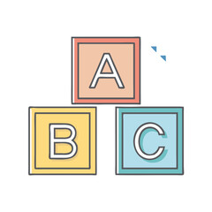 alphabet icon, alphabet vector illustration-simple illustration of alphabet, perfect for alphabet logos and icons