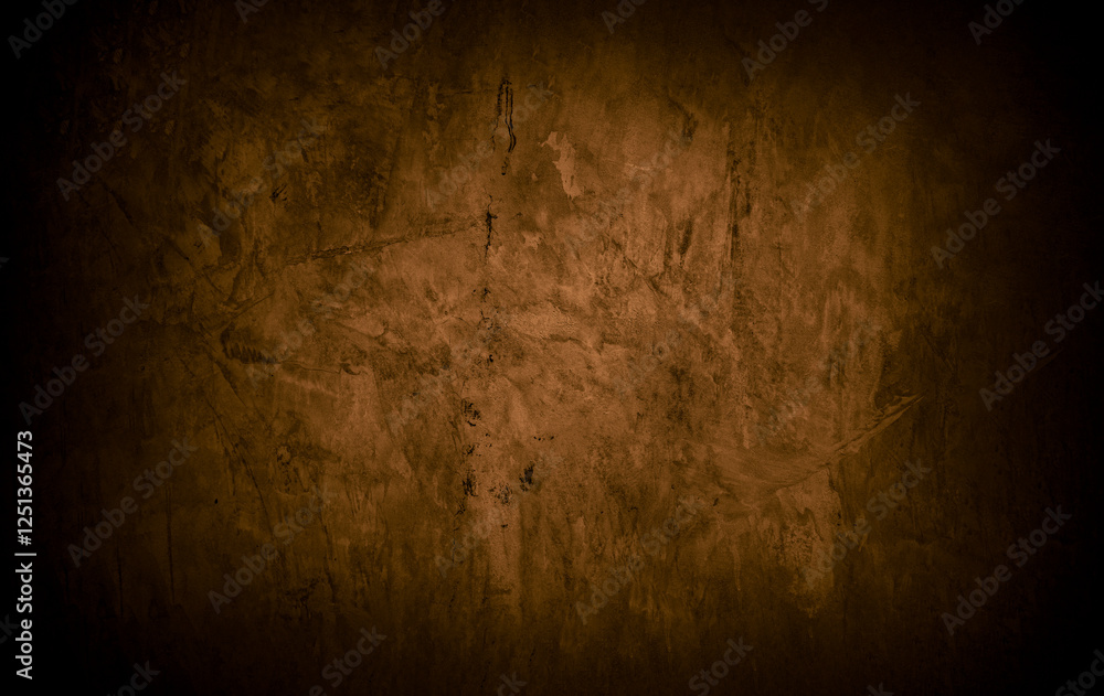 Aufkleber old wall texture cement dark black brown background abstract grey color design are light with white 