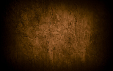 Old wall texture cement dark black brown background abstract grey color design are light with white gradient background.