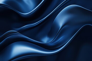 Obraz premium Midnight Silk: Luxurious Dark Blue Background Texture. Perfect for elegant designs, sophisticated branding, websites, presentations, and more. Create a rich, smooth, and visually stunning backdrop 