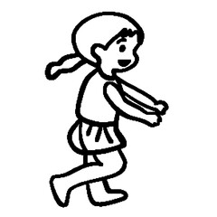 cartoon illustration of a man running