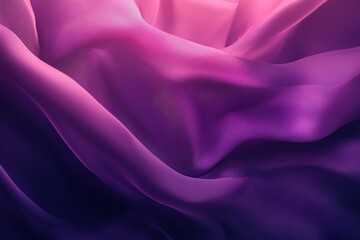 Obraz premium Luxurious Deep Purple Silk Waves: Elegant Draped Fabric Background Texture. Perfect for sophisticated designs, fashion websites, beauty products, invitations, and branding projects. Rich, smooth, and 
