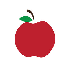 Red apple vector. 