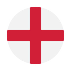 Obraz premium Flag of England. England circle flag logo icon computer vector illustration design