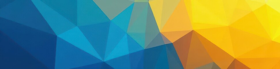 Dynamic blue yellow gradient geometric pattern, vibrant, modern