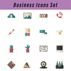 Business Icons Set vector illustration