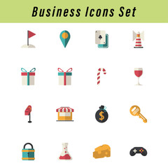 Business Icons Set vector illustration