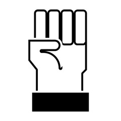 hand glyph icon