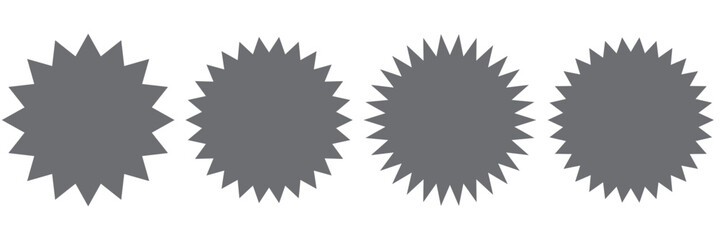 starburst badge sticker icon , sale or price tag sticker, retro stars icon