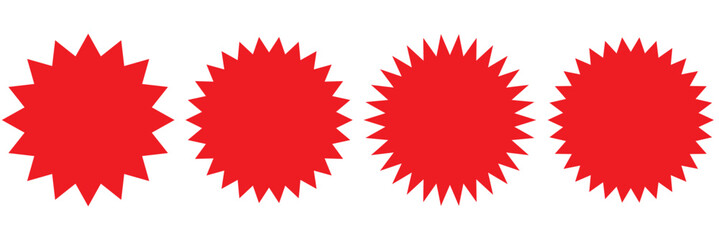 starburst badge sticker icon , sale or price tag sticker, retro stars icon