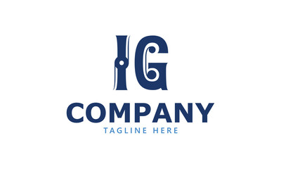 IG I ig initial logo | initial based abstract modern minimal creative logo, vector template image. luxury logotype logo, real estate homie logo. typography logo. initials logo
