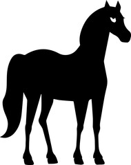 simple vector design horse illustration