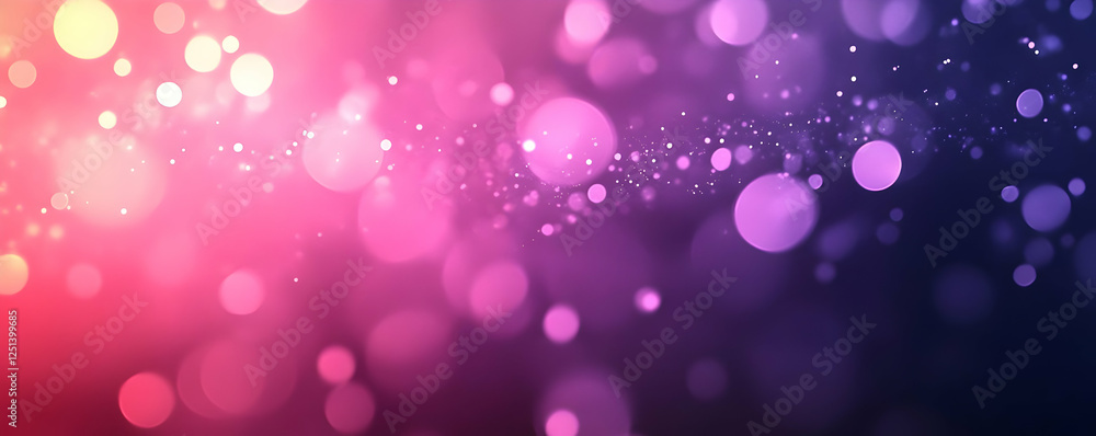 Poster vibrant abstract background with colorful bokeh lights and gradients