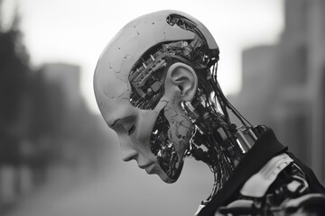 A highly intelligent AI processing massive amounts of knowledge in real time