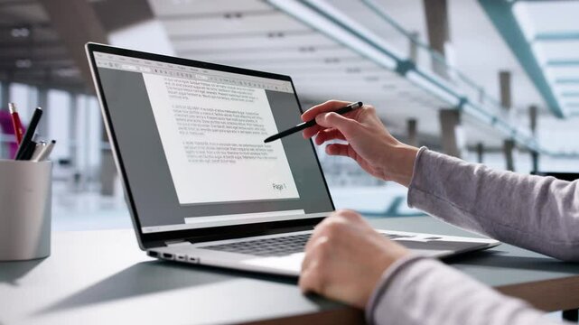 Reading Contract Document Paperwork