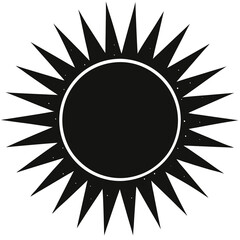 sun icon vector illustration
