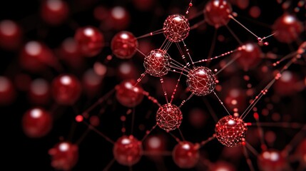 Bold Tech-Inspired Design With Futuristic Cherry Icons and Circuit Lines in Red and Black
