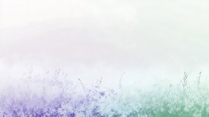 Pastel Field Grasses Softly Swaying In Mist