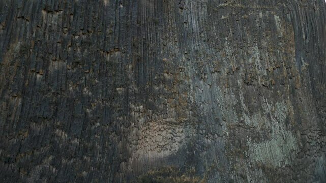 Huge Garni Gorge with basalt columns, tourist attraction in Armenia