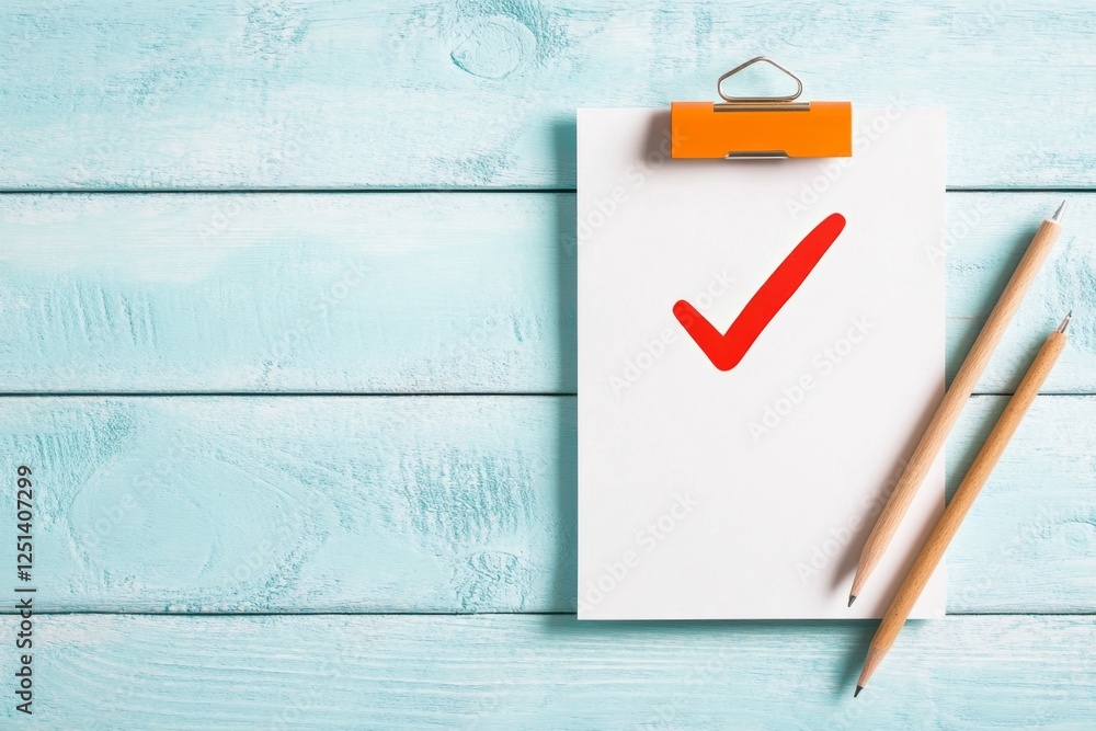 Poster A simple, clean icon of a to-do list with one urgent task highlighted in red