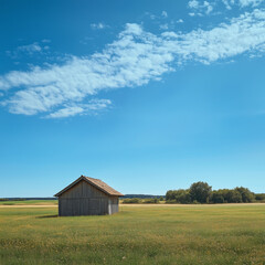 Obraz premium barn in the field