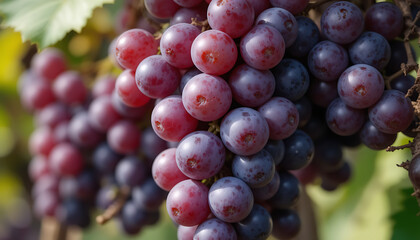 Fototapeta premium bunch of red grapes