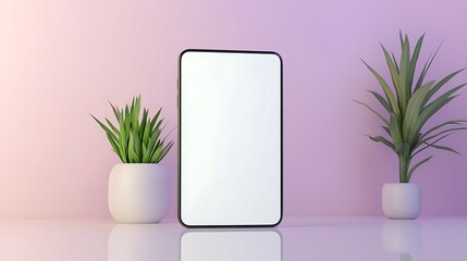 A sleek modern smartphone featuring a white screen, highlighting its ultra-thin design.