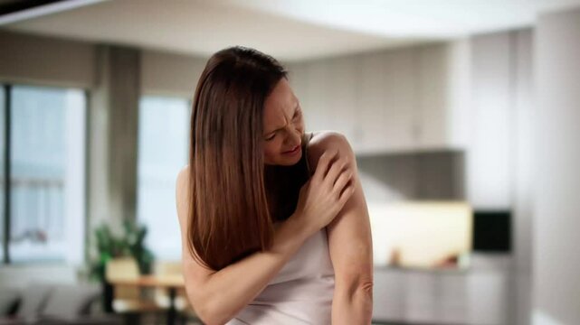 Woman With Itchy Skin