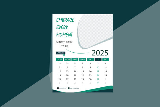 Beautiful green calander