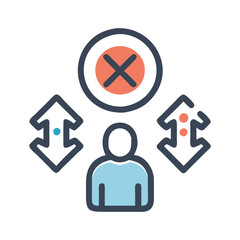 Abandon, Demit, Renounce Icon