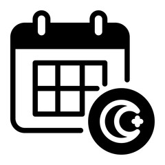 This Calendar icon is suitable for Ramadan Islamic event etc