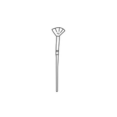 hand drawn paint brush